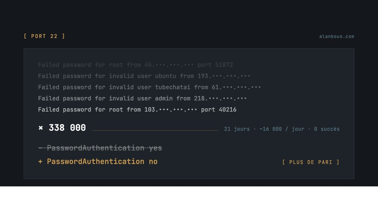 338 000 tentatives de connexion sur un serveur que personne ne connaît